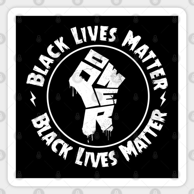 BLACK LIVES MATTER Sticker by Anrego